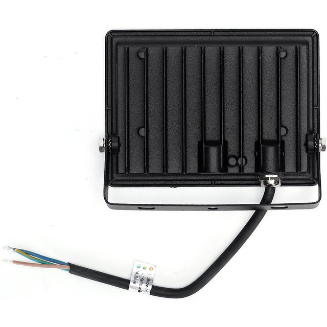 HLW LED LED Bouwlamp 30W Waterdicht IP65 - Zwart & Wit, Neutraal Wit Licht