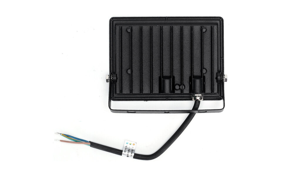 HLW LED Waterproof LED Construction Lamp 30W IP65 - Black & White Floor Lamp, Cool White 6000K