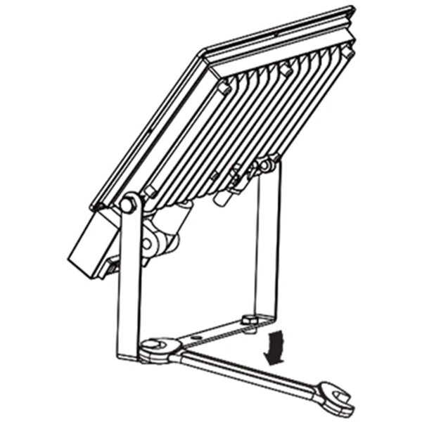 HLW LED Waterdichte LED Bouwlamp 30W IP65 - Zwarte & Witte Vloerlamp, Koud Wit 6000K HLW LED Waterdichte LED Bouwlamp 30W IP65 - Zwarte & Witte Vloerlamp, Koud Wit 6000K