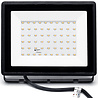 Zwarte en witte waterdichte LED bouwlamp 50W met 4500 lumen en 4000K neutraal wit licht