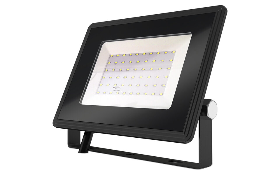 HLW LED Waterdichte LED Bouwlamp 50W IP65 - Zwart & Wit - Helder Koud Wit 6000K