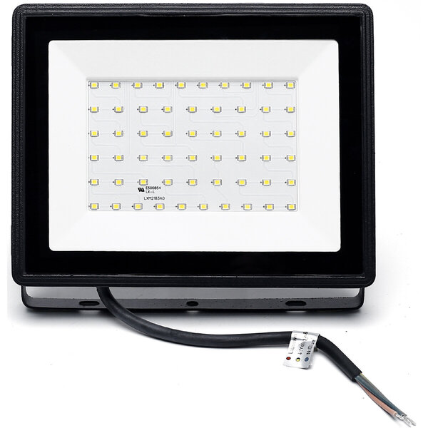 HLW LED Waterdichte LED Bouwlamp 50W IP65 - Zwart & Wit - Helder Koud Wit 6000K HLW LED Waterdichte LED Bouwlamp 50W IP65 - Zwart & Wit - Helder Koud Wit 6000K