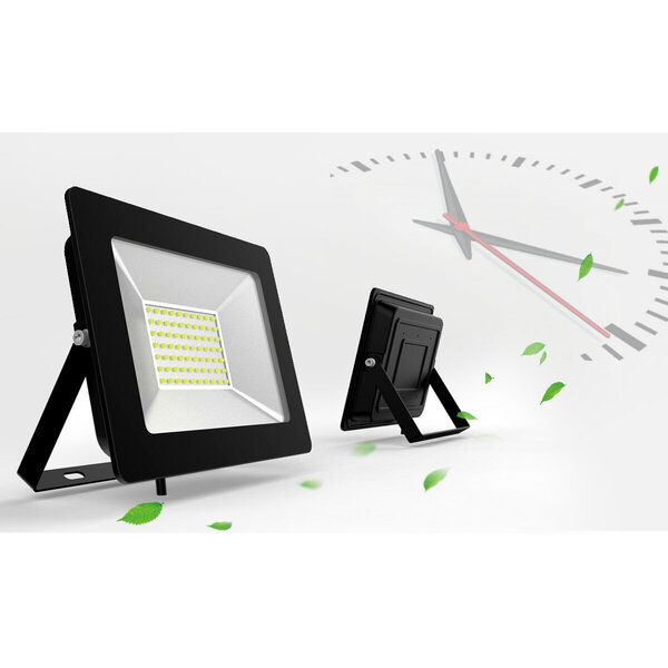 HLW LED LED Bouwlamp Zwart & Wit Waterdicht IP65 - Koud Wit 6000K, Helder & Duurzaam HLW LED LED Bouwlamp Zwart & Wit Waterdicht IP65 - Koud Wit 6000K, Helder & Duurzaam