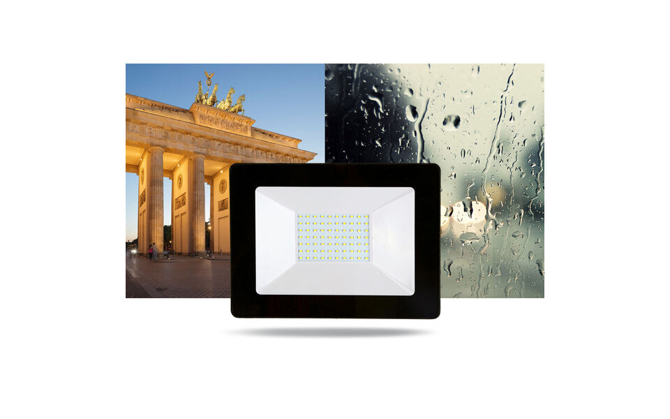 HLW LED Waterproof LED Construction Lamp IP65 - Black & White Matte - Cool White 6000K LED Lamp HLW LED Waterproof LED Construction Lamp IP65 - Black & White Matte - Cool White 6000K LED Lamp