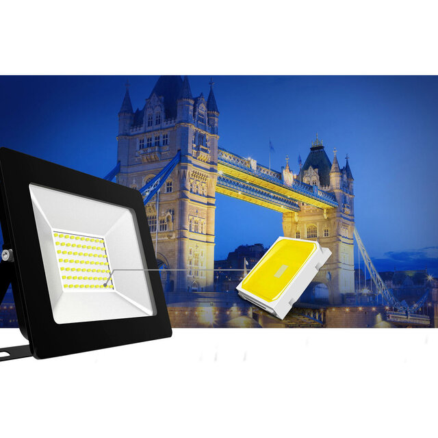 HLW LED Waterdichte LED Bouwlamp IP65 - Zwart & Wit Mat - Koud Wit 6000K LED Lamp HLW LED Waterdichte LED Bouwlamp IP65 - Zwart & Wit Mat - Koud Wit 6000K LED Lamp