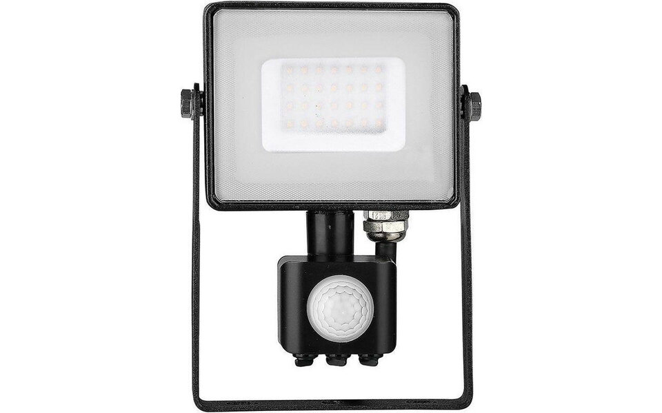 HLW LED LED Bouwlamp en LED Wandlamp met Sensor - Zwarte en Witte Vloerlamp - Koud Wit 6000K