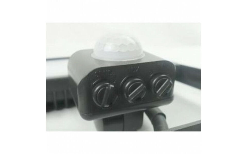 HLW LED LED Construction Lamp and LED Wall Lamp with Sensor - Black and White Floor Lamp - Cool White 6000K HLW LED LED Construction Lamp and LED Wall Lamp with Sensor - Black and White Floor Lamp - Cool White 6000K