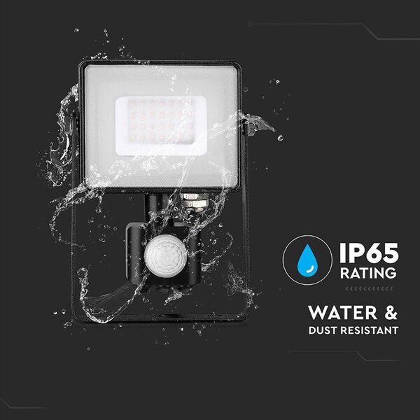 HLW LED LED Bouwlamp en LED Wandlamp met Sensor - Zwarte en Witte Vloerlamp - Koud Wit 6000K HLW LED LED Bouwlamp en LED Wandlamp met Sensor - Zwarte en Witte Vloerlamp - Koud Wit 6000K