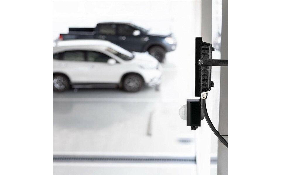 HLW LED LED Bouwlamp en LED Wandlamp met Sensor - Zwarte en Witte Vloerlamp - Koud Wit 6000K