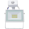 Witte LED bouwlamp en wandlamp met sensor, 20W, 1800 lumen, waterdicht IP65, koud wit licht 6400K