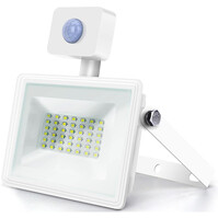 LED Bouwlamp 30W met Sensor - Waterdichte Witte Vloerlamp LED Bouwlamp 30W met Sensor - Waterdichte Witte Vloerlamp