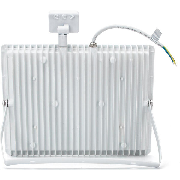 HLW LED LED Bouwlamp 100W met Sensor - Waterdicht IP65, Koud Wit 6400K & Mat Wit Aluminium HLW LED LED Bouwlamp 100W met Sensor - Waterdicht IP65, Koud Wit 6400K & Mat Wit Aluminium