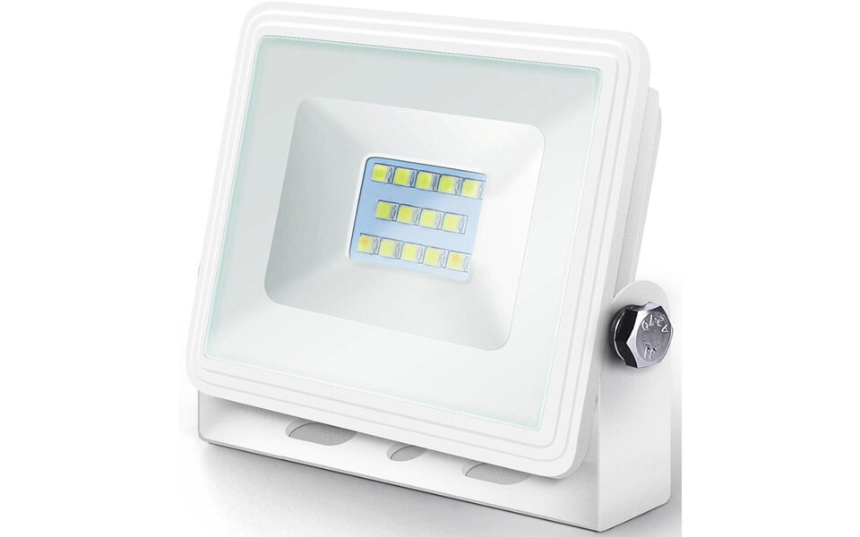 HLW LED Waterproof LED Construction Lamp 10W - White LED Lamp IP65, Cool White 6000K