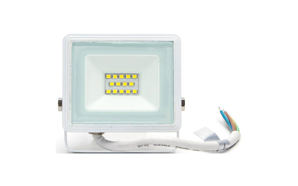 HLW LED Waterproof LED Construction Lamp 10W - White LED Lamp IP65, Cool White 6000K