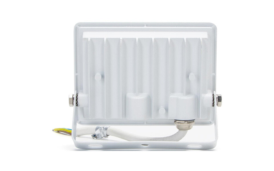 HLW LED LED Bouwlamp 20W - Waterdicht IP65 Mat Wit, Koud Wit 6000K LED Lamp