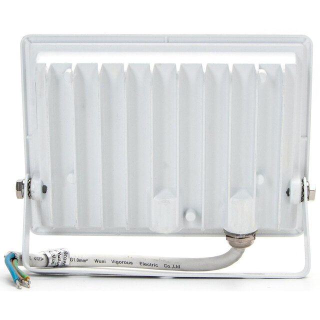 HLW LED Waterproof LED Construction Lamp 30W IP65 - Neutral White, Matte White Aluminum HLW LED Waterproof LED Construction Lamp 30W IP65 - Neutral White, Matte White Aluminum