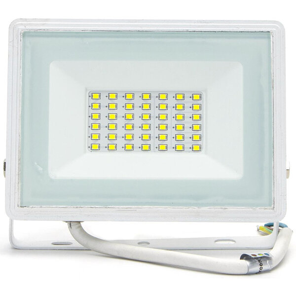 HLW LED LED Bouwlamp 30W - Witte Waterdichte LED Lamp IP65 - Koud Wit 6000K HLW LED LED Bouwlamp 30W - Witte Waterdichte LED Lamp IP65 - Koud Wit 6000K