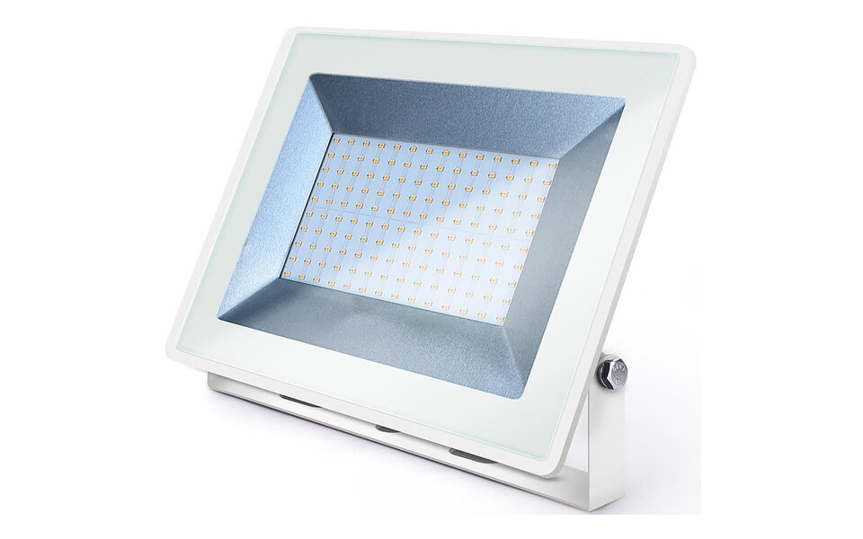 HLW LED White LED Construction Lamp 100 Watt - Waterproof IP65 LED Lamp with Neutral White Light