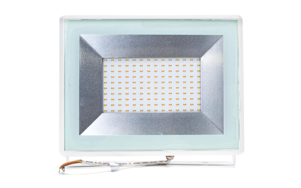 HLW LED White LED Construction Lamp 100 Watt - Waterproof IP65 LED Lamp with Neutral White Light
