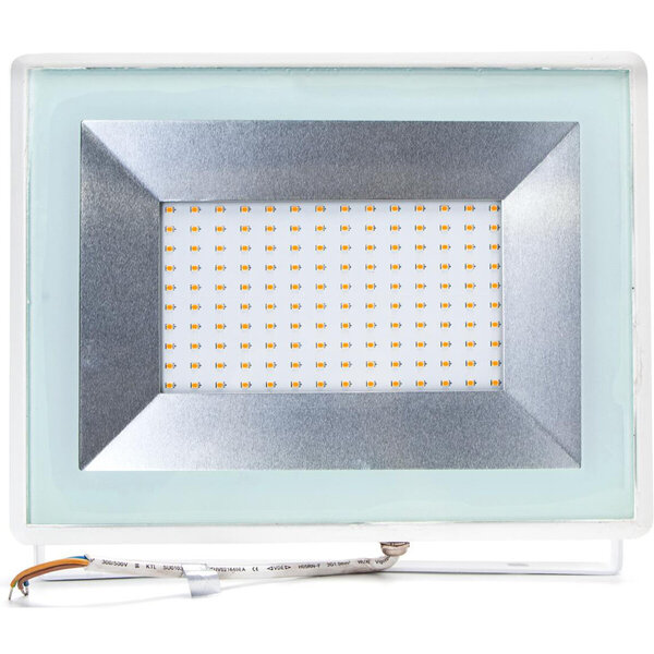 HLW LED Witte LED Bouwlamp 100 Watt - Waterdichte IP65 LED Lamp met Neutraal Wit Licht HLW LED Witte LED Bouwlamp 100 Watt - Waterdichte IP65 LED Lamp met Neutraal Wit Licht