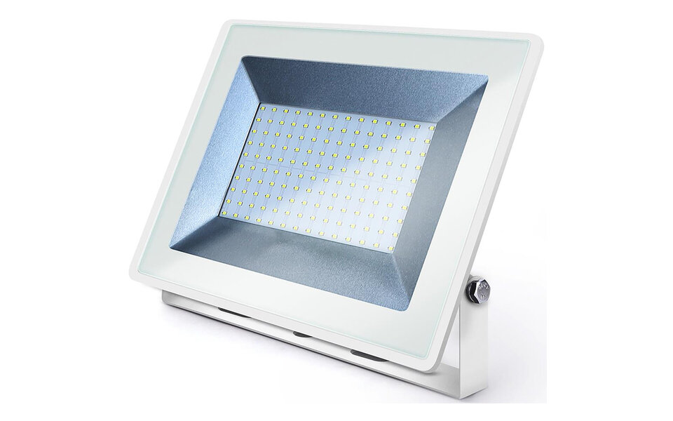 HLW LED LED Construction Lamp 100W Waterproof IP65 - White Floor Lamp Cool White 6000K