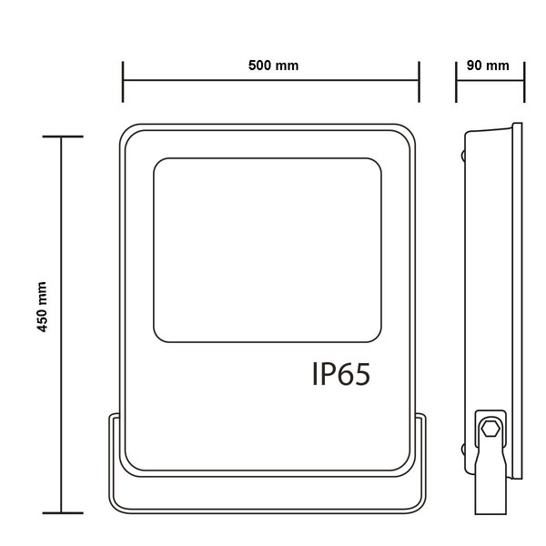 HLW LED Waterdichte LED Bouwlamp IP65 in Zwart & Wit met Koud Wit 6000K Licht HLW LED Waterdichte LED Bouwlamp IP65 in Zwart & Wit met Koud Wit 6000K Licht