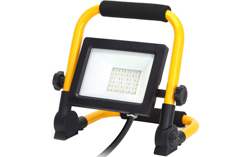 HLW LED Waterproof LED Construction Lamp 20W - Adjustable & Cool White 6000K, Daylight White HLW LED Waterproof LED Construction Lamp 20W - Adjustable & Cool White 6000K, Daylight White