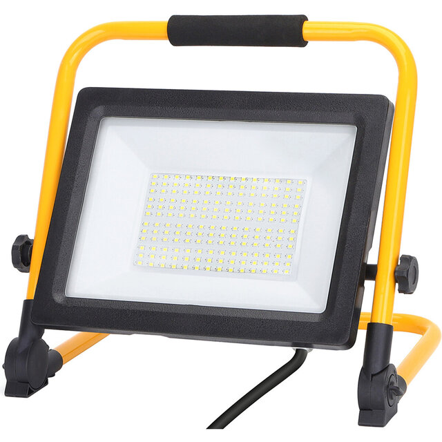 Verstelbare LED bouwlamp met statief, 100W, waterdicht, koud wit licht 6500K, 9000 lumen