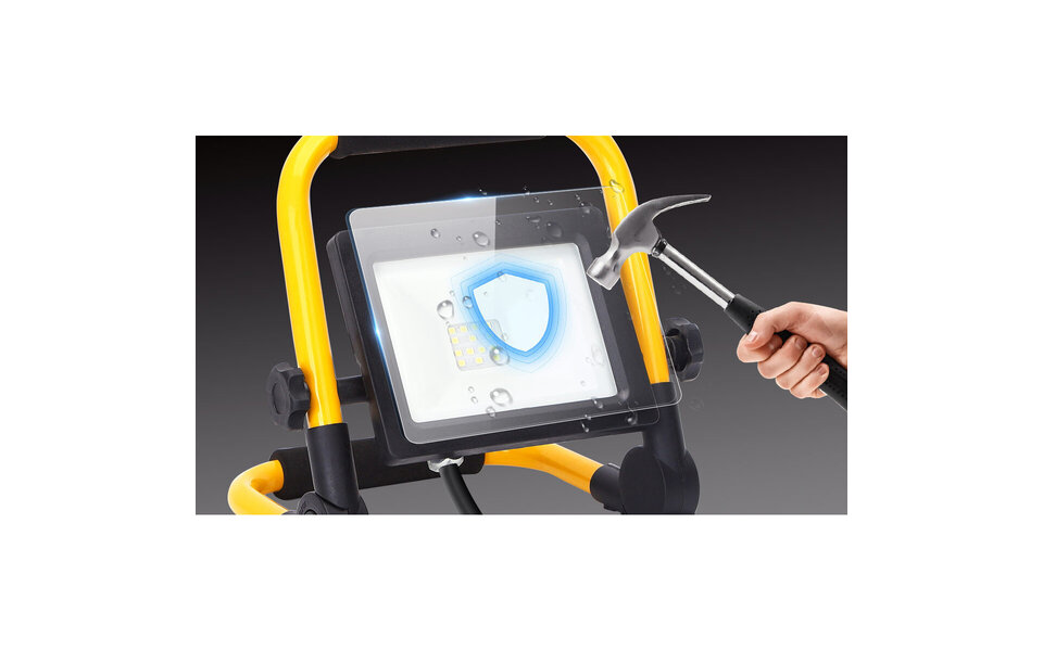 HLW LED Waterdichte Verstelbare LED Bouwlamp - Koud Wit 6000K Daglicht Wit