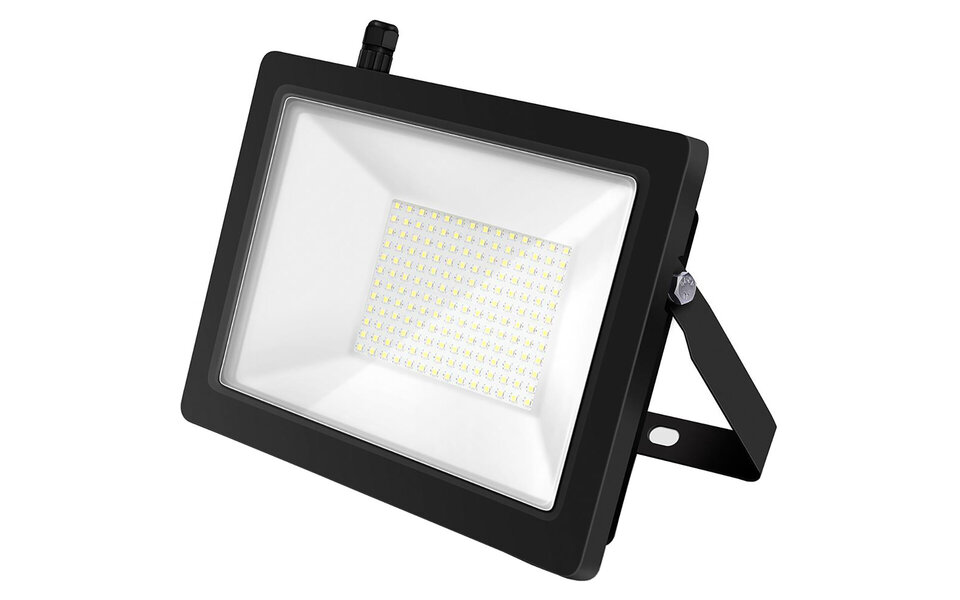 HLW LED LED Construction Lamp 100W - Waterproof IP65 - Black & White LED Lamp Cool White 6000K