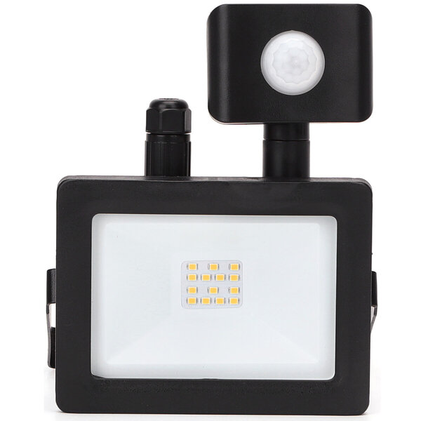 HLW LED Waterdichte LED Bouwlamp & Wandlamp met Sensor, IP65, Neutraal Wit 4000K, Mat Zwart HLW LED Waterdichte LED Bouwlamp & Wandlamp met Sensor, IP65, Neutraal Wit 4000K, Mat Zwart