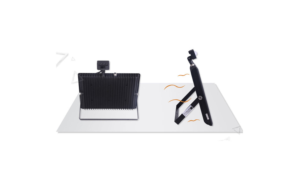 HLW LED Waterdichte LED Bouwlamp & Wandlamp met Sensor, IP65, Neutraal Wit 4000K, Mat Zwart