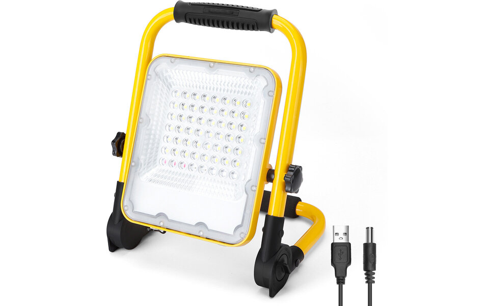 HLW LED Dimmable and Adjustable LED Construction Lamp on Battery - Waterproof IP65 Cool White 6500K HLW LED Dimmable and Adjustable LED Construction Lamp on Battery - Waterproof IP65 Cool White 6500K