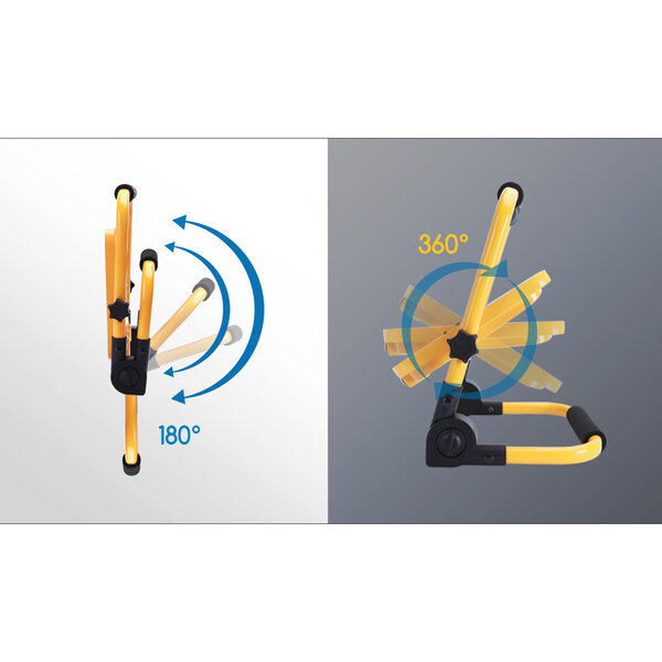 HLW LED Dimbare en Verstelbare LED Bouwlamp op Accu - Waterdicht IP65 Koud Wit 6500K HLW LED Dimbare en Verstelbare LED Bouwlamp op Accu - Waterdicht IP65 Koud Wit 6500K