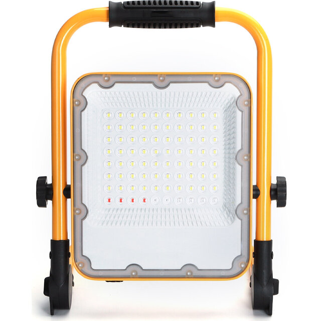 HLW LED Dimbare LED Bouwlamp 50W met Statief, Waterdicht IP65 & Verstelbaar, Koud Wit 6500K