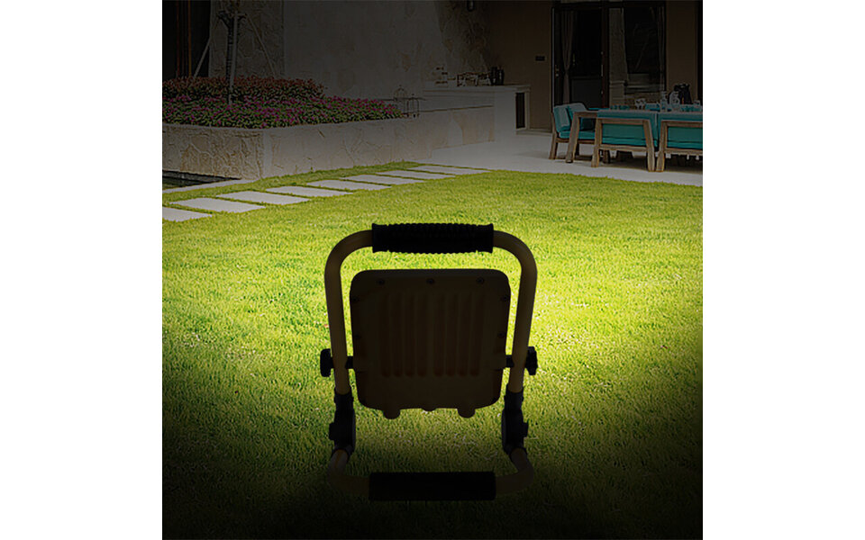 HLW LED Dimbare LED Bouwlamp 50W met Statief, Waterdicht IP65 & Verstelbaar, Koud Wit 6500K