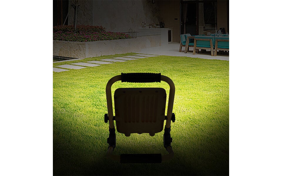 HLW LED Dimmable LED Construction Lamp 50W with Tripod, Waterproof IP65 & Adjustable, Cool White 6500K