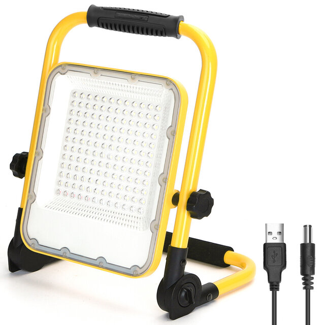 HLW LED LED Construction Lamp on Battery 100W - Dimmable, Adjustable Tripod, Waterproof IP65, Cool White 6500K