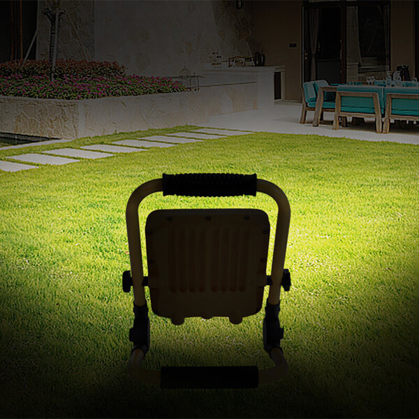 HLW LED LED Bouwlamp op Accu 100W - Dimbaar, Verstelbaar Statief, Waterdicht IP65, Koud Wit 6500K