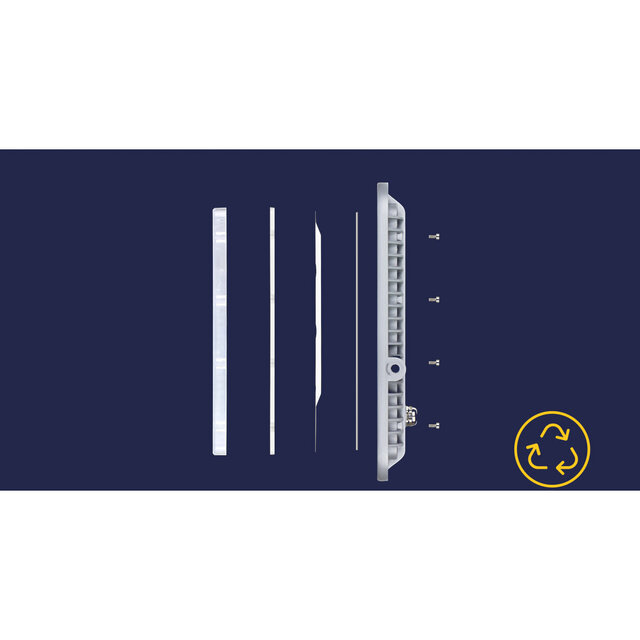 HLW LED LED Construction Lamp Adjustable & Waterproof IP65 - White Lamp Cool White 6000K