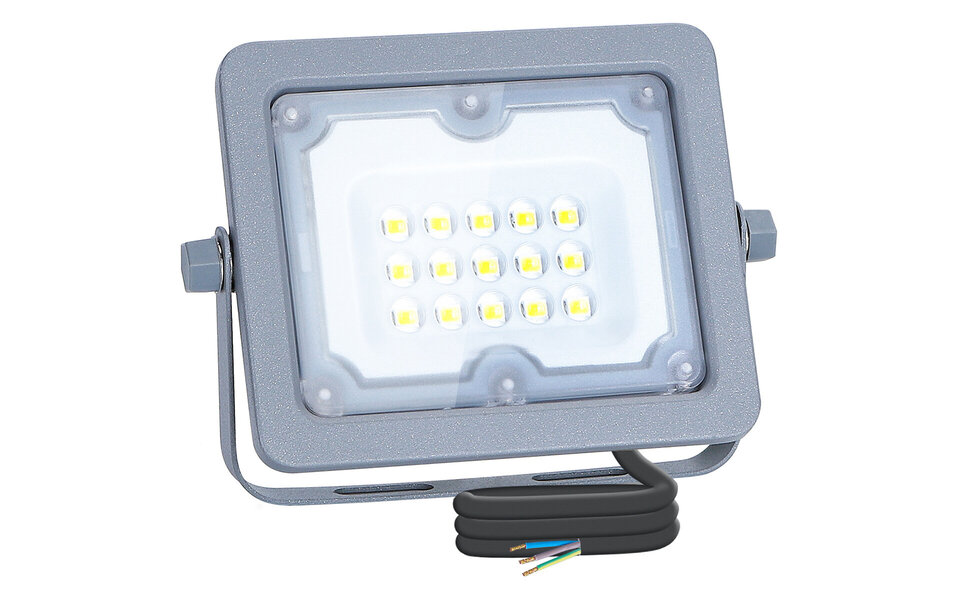 HLW LED LED Construction Lamp Adjustable Waterproof IP65 White Floor Lamp Cool White 6000K