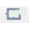 HLW LED LED Construction Lamp Adjustable Waterproof IP65 White Floor Lamp Cool White 6000K