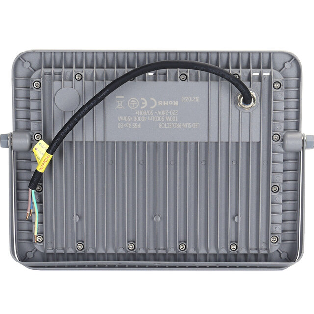 HLW LED Verstelbare LED Bouwlamp 100W - Witte Waterdichte LED Lamp IP65 Neutraal Wit