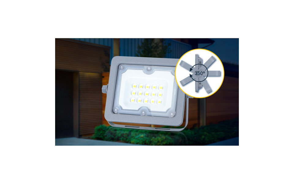 HLW LED Adjustable LED Construction Lamp - White Floor Lamp Waterproof IP65 - Cool White 6000K Daylight White HLW LED Adjustable LED Construction Lamp - White Floor Lamp Waterproof IP65 - Cool White 6000K Daylight White