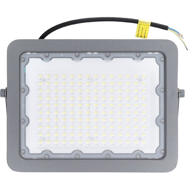 Verstelbare zwarte LED bouwlamp 100W met waterdichte behuizing en helder koud wit licht 6500K