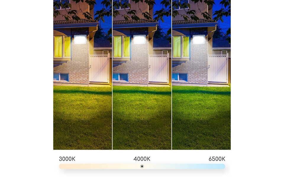 HLW LED LED Construction Lamp Adjustable Waterproof IP65 - White Floor Lamp Cool White 6000K Daylight White