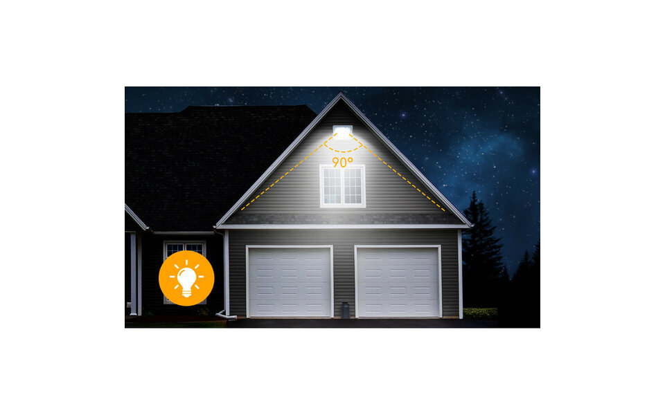 HLW LED Adjustable LED Construction Lamp - White Waterproof LED Lamp IP65 - Natural White 4000K