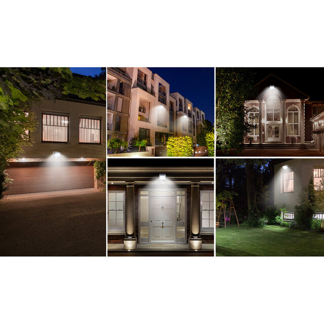 HLW LED LED Bouwlamp 50W Verstelbaar - Waterdichte LED Bouwlamp & Wandlamp Met Sensor, Neutraal Wit