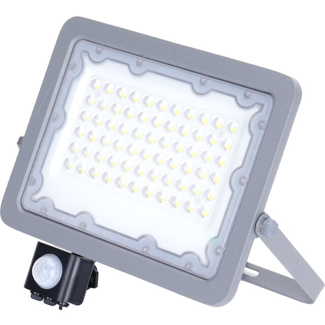 Verstelbare LED Bouwlamp 50W met Sensor - Waterdicht IP65 Buitenverlichting