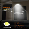 HLW LED Waterproof LED Construction Lamp 50W with Sensor, Cool White 6500K - Aluminum